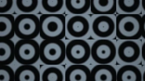 Geometric pattern with circles in black and white shades Stock Footage 340242814