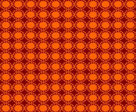 Geometric pattern with circles inside a faceted circle Illustrazione stock