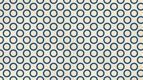 Geometric pattern of circles in repeating design Stock Illustration