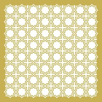 Geometric pattern for CNC. Arabian ornate. Vector Stock Illustration