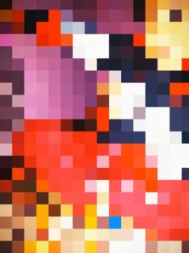 Geometric pattern of colorful tiles or squares and rectangles Illustrazione stock