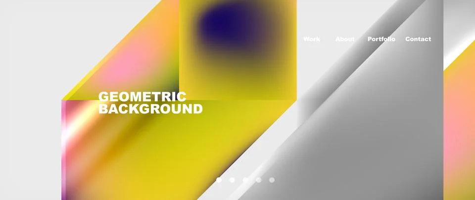 Geometric pattern of colorful triangles on a white background 스톡 일러스트