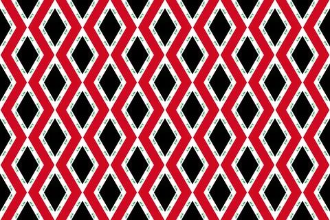 Geometric pattern in the colors of the national flag of Iraq. Stock Illustration