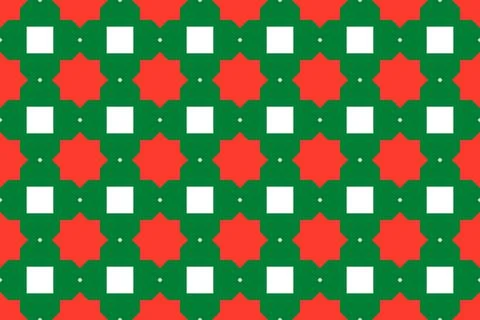 Geometric pattern in the colors of the national flag of Madagascar. Illustrazione stock