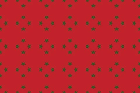Geometric pattern in the colors of the national flag of Morocco. Stock Illustration