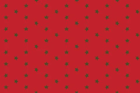 Geometric pattern in the colors of the national flag of Morocco. Illustrazione stock