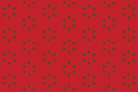 Geometric pattern in the colors of the national flag of Morocco. Illustrazione stock