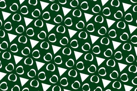 Geometric pattern in the colors of the national flag of Pakistan. Stock Illustration