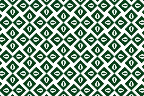 Geometric pattern in the colors of the national flag of Pakistan. Stock Illustration