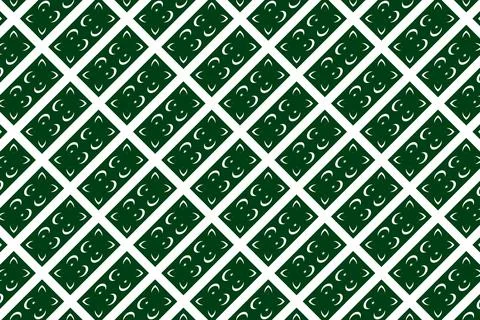 Geometric pattern in the colors of the national flag of Pakistan. Stock Illustration