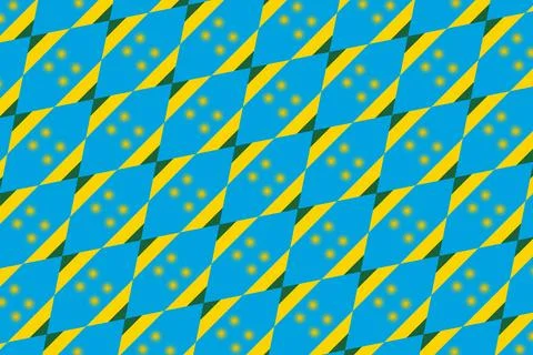 Geometric pattern in the colors of the national flag of Rwanda. 스톡 일러스트