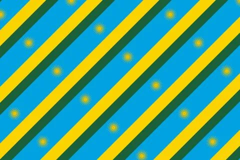 Geometric pattern in the colors of the national flag of Rwanda. 스톡 일러스트