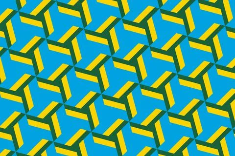 Geometric pattern in the colors of the national flag of Rwanda. 스톡 일러스트