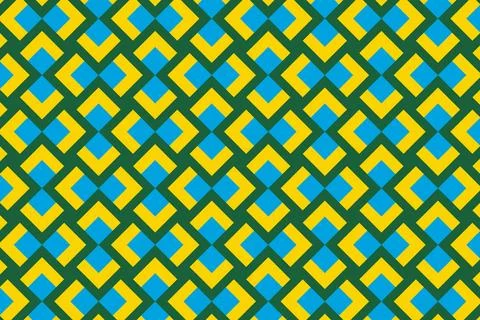 Geometric pattern in the colors of the national flag of Rwanda. 스톡 일러스트