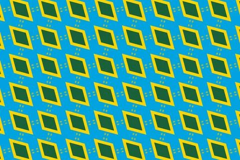 Geometric pattern in the colors of the national flag of Rwanda. 스톡 일러스트