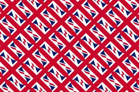 Geometric pattern in the colors of the national flag of United Kingdom. 스톡 일러스트