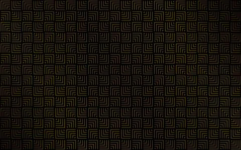 Geometric pattern composed of golden corners. Technology abstract background Stock Illustration