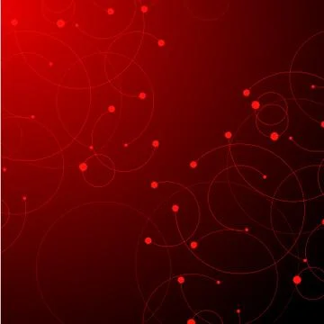 Geometric pattern with connected circles and dots. Stock Illustration