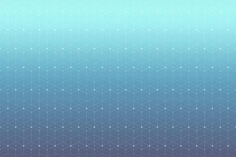 Geometric pattern with connected line and dots. Graphic background connectivity Stockillustratie