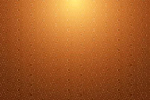 Geometric pattern with connected line and dots. Graphic background connectivity Stockillustratie