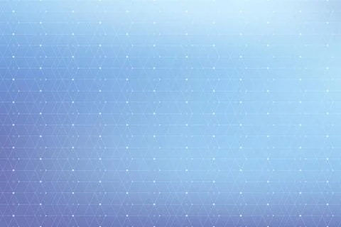 Geometric pattern with connected line and dots. Graphic background connectivity Illustrazione stock