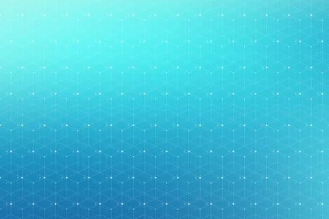 Geometric pattern with connected line and dots. Graphic background connectivity 스톡 일러스트