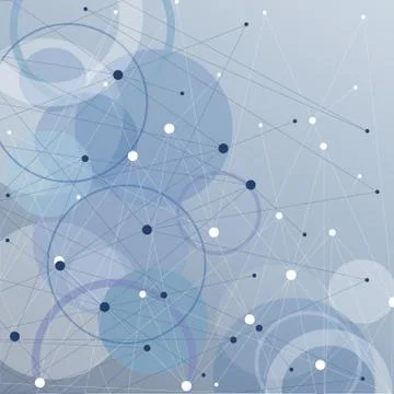 Geometric pattern with connected lines and dots イラスト素材