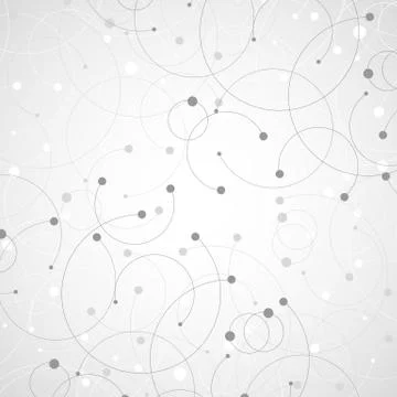 Geometric pattern with connected lines and dots Illustrazione stock