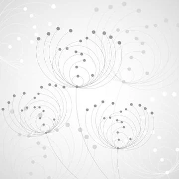 Geometric pattern with connected lines and dots Stock Illustration