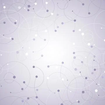 Geometric pattern with connected lines and dots Illustrazione stock