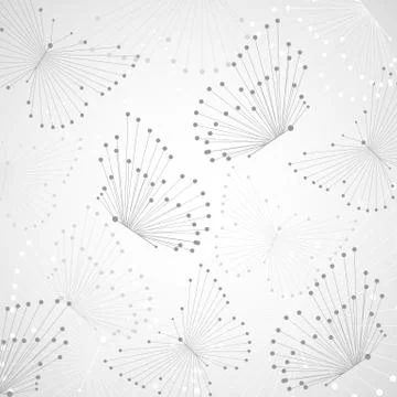 Geometric pattern with connected lines and dots Illustrazione stock