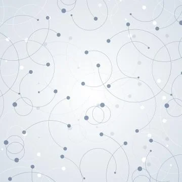 Geometric pattern with connected lines and dots Stock Illustration