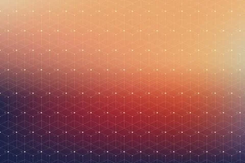 Geometric pattern with connected lines and dots. Graphic background connectivity 스톡 일러스트