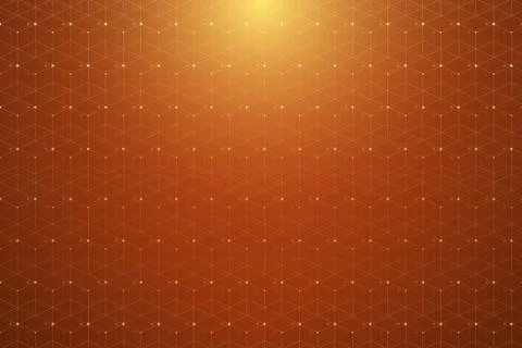 Geometric pattern with connected lines and dots. Graphic background connectivity Stock Illustration