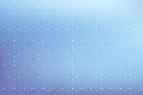 Geometric pattern with connected lines and dots. Graphic background connectivity Stock Illustration