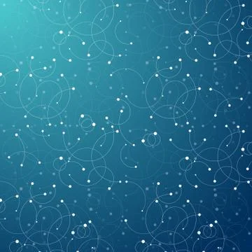 Geometric pattern with connected lines and dots イラスト素材