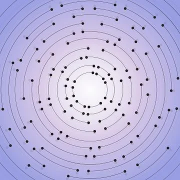 Geometric pattern with connected lines and dots Stockillustratie