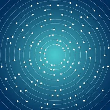 Geometric pattern with connected lines and dots Stockillustratie