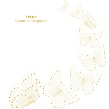 Geometric pattern with connected lines and dots. イラスト素材