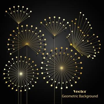 Geometric pattern with connected lines and dots. Stock Illustration