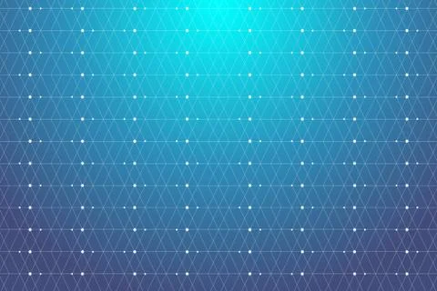 Geometric pattern with connected lines and dots. Graphic background connectivity Stock Illustration
