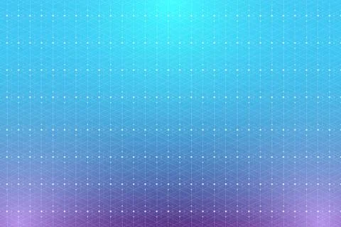 Geometric pattern with connected lines and dots. Graphic background connectivity Illustrazione stock