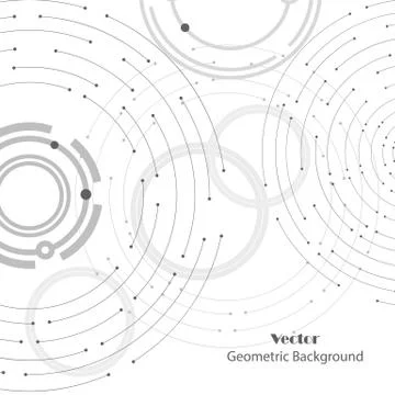 Geometric pattern with connected lines and dots. 스톡 일러스트