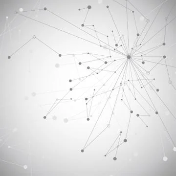 Geometric pattern with connected lines and dots. イラスト素材