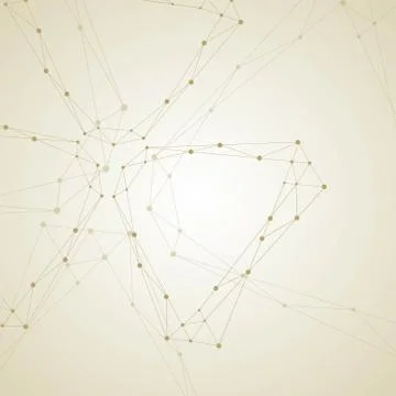 Geometric pattern with connected lines and dots. Stock Illustration