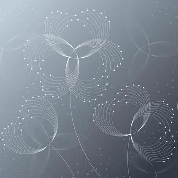 Geometric pattern with connected lines and dots. Illustrazione stock