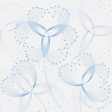 Geometric pattern with connected lines and dots. Stockillustratie