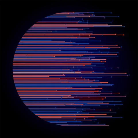 Geometric pattern with connected lines and dots. Vector illustration on 库存插图