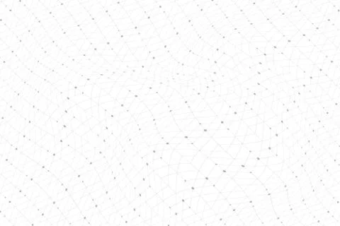 Geometric pattern with connected lines, dots, points, nodes. Graphics array Stock Illustration