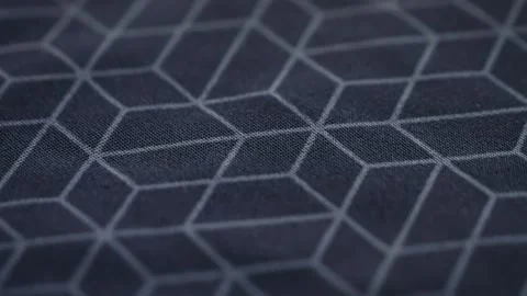 Geometric pattern of cotton textile close up. Texture. Stock Footage 310605671